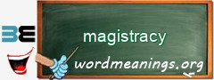 WordMeaning blackboard for magistracy